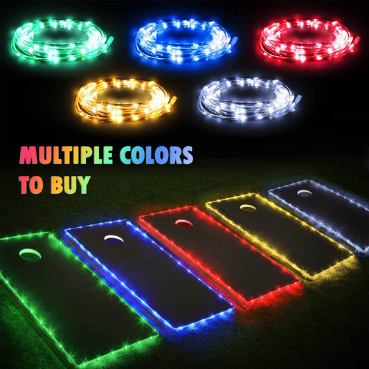 Blinngo 36 LED Cornhole Edge Lights Set Single Color for Standard Cornhole Boards