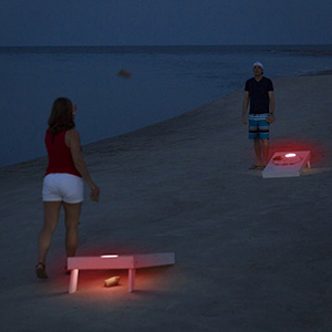 2 pcs Blinngo IML cornhole lights (dotted pattern shell)